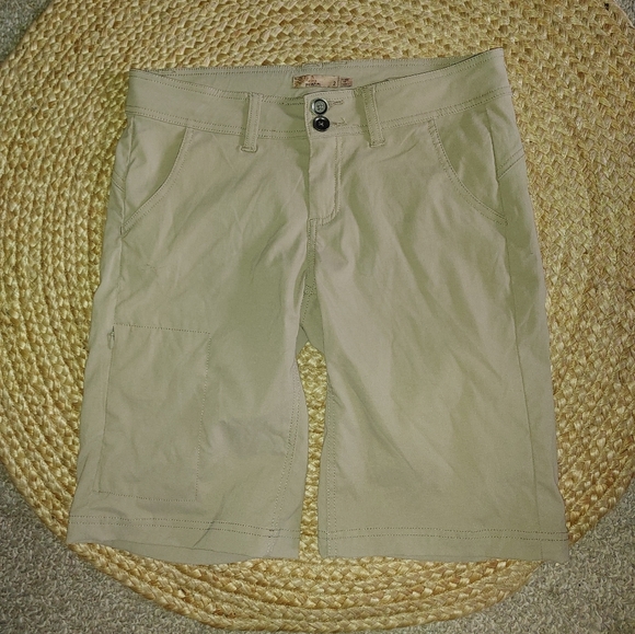 Prana Halle Shorts Sz.2 Khaki Tan - Picture 4 of 11